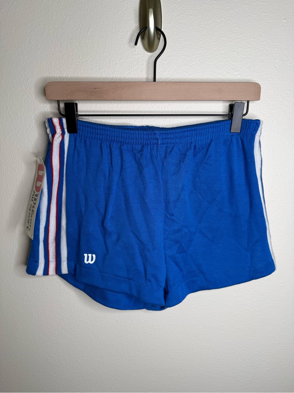 Vintage Wilson NOS Blue Athletic Shorts Size M 70s/80s Retro Gym Deadstock